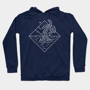 Coconut tree line art Hoodie